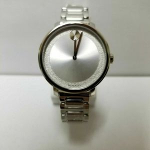 New movado bold evolution silver ladies  watch